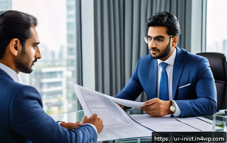 시드 투자 과정에서의 법적 이슈 - A professional South Asian businessman in formal attire reviewing a detailed investment contract wit...