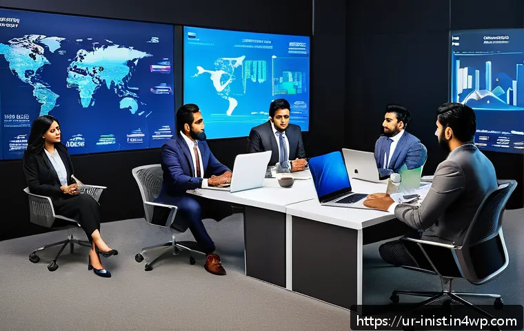 시드 투자와 시장 기회 포착 전략 - A modern, sleek office setting featuring a diverse group of South Asian professionals engaged in a d...
